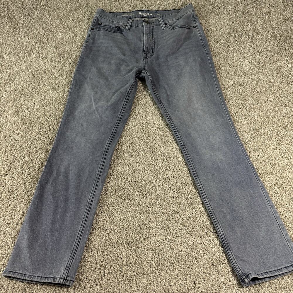 Goodfellow Slim Fit Faded Blue Jeans Men Size 32Wx30L Denim Pants